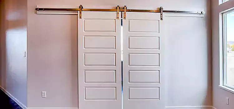 Glass Barn Door with Installation Hardware Kit Manhattan Beach